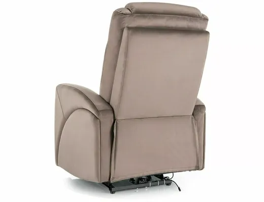 Fotel rozkładany KRONOS Velvet - cappuccino Bluvel 38