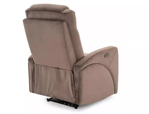 Fotel rozkładany KRONOS Velvet - cappuccino Bluvel 38