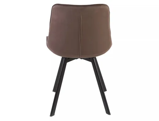 Krzesło pikowane tapicerowane MONTI Velvet - cappuccino Bluvel 38