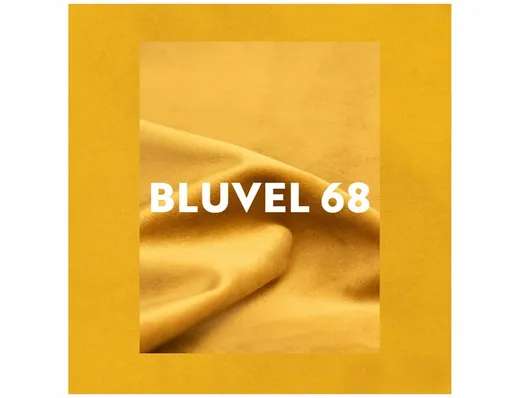 Krzesło pikowane tapicerowane MONTI Velvet - curry Bluvel 68