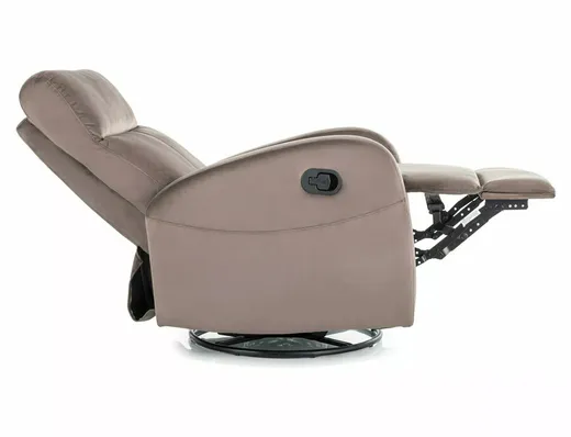 Fotel rozkładany OLIMP Velvet - cappuccino Bluvel 38