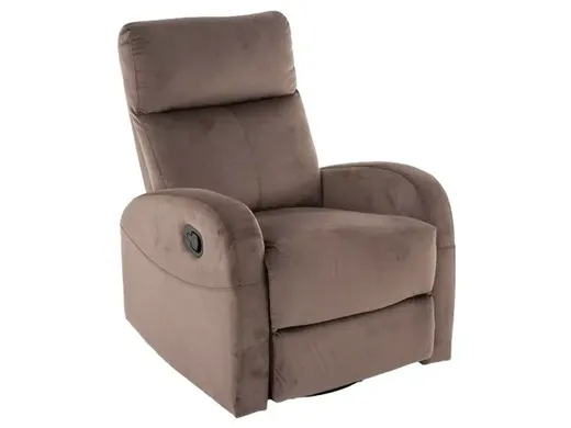 Fotel rozkładany OLIMP Velvet - cappuccino Bluvel 38