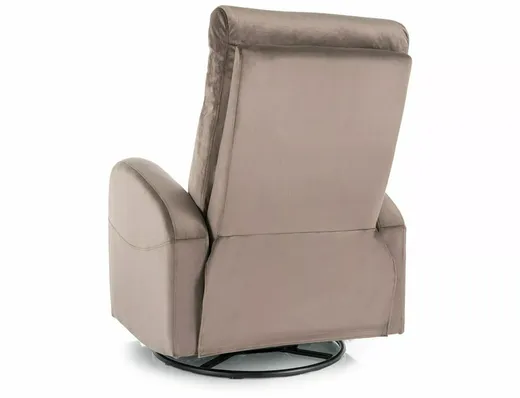 Fotel rozkładany OLIMP Velvet - cappuccino Bluvel 38