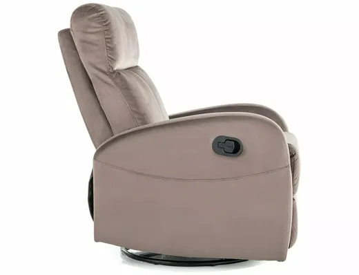 Fotel rozkładany OLIMP Velvet - cappuccino Bluvel 38