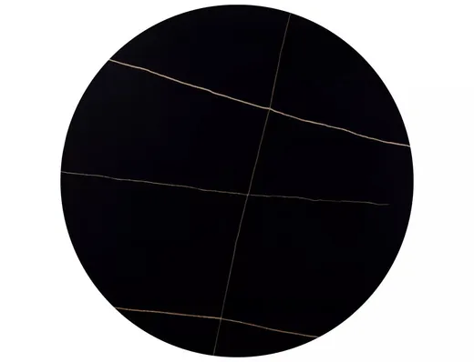 Stół okrągły RION 90 cm - czarny mat