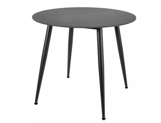 Stół okrągły RION 90 cm - czarny mat