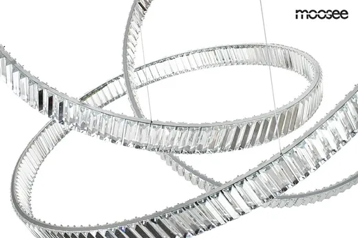 MOOSEE Lampa wisząca WAVE 130 - chrom