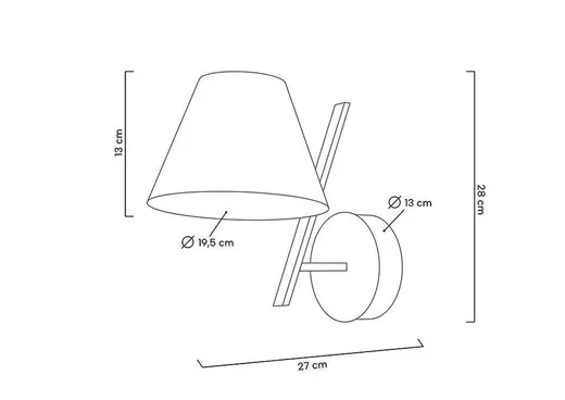 MOOSEE Lampa ścienna MAGO - czarny