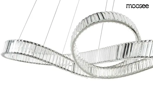 MOOSEE Lampa wisząca WAVE 160B - chrom