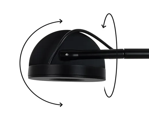 MOOSEE Lampa ścienna GEAR - czarny