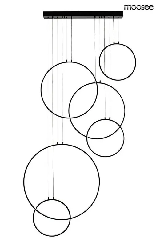 MOOSEE Lampa wisząca CIRCULO SIX - czarny