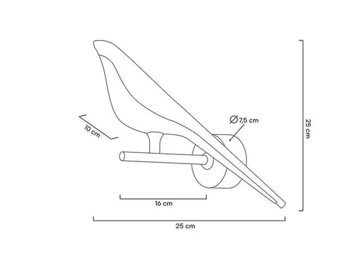 MOOSEE Lampa ścienna BIRD - złoty