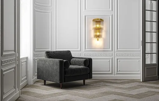 MOOSEE Lampa ścienna ESTRO - złoty
