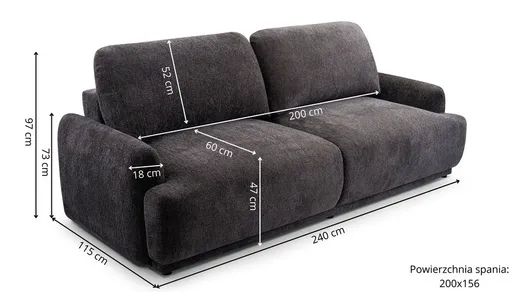 Sofa rozkładana CLAUDIA