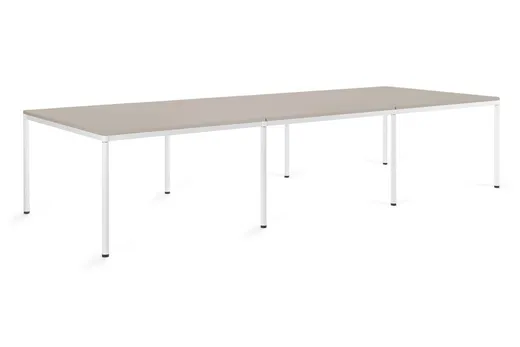Biurko NOBE WORKSTATION 6 - beżowy/biały