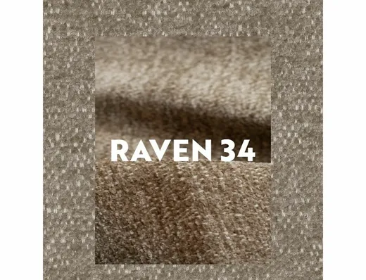 Krzesło tapicerowane z podłokietnikami LAGOS D Raven - ciemny beżowy/dąb