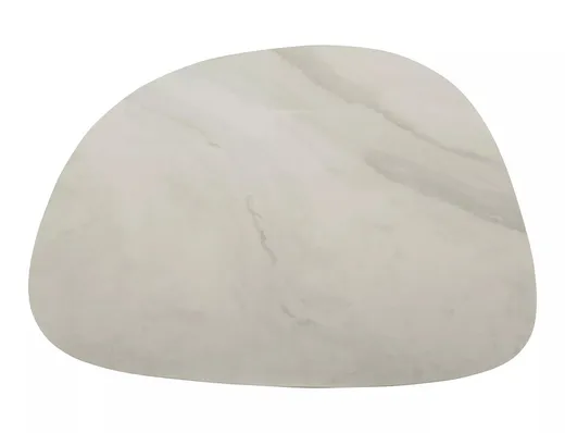 Ława BELLO B 75x50 - biały połysk/miedziany