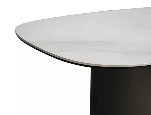 Ława BELLO B 75x50 - biały połysk/miedziany