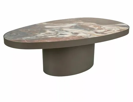 Ława GUSTO A 118x73 - brąz połysk/miedziany