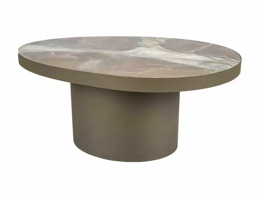 Ława GUSTO B 98x73 - brąz połysk/miedziany