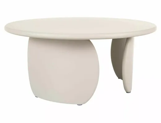 Ława okrągła NOEMI 80 cm - beżowy