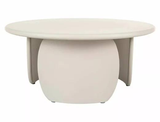 Ława okrągła NOEMI 80 cm - beżowy