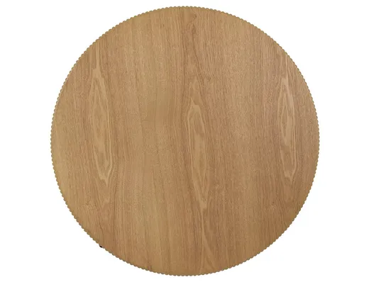Ława okrągła TUCA 80 cm - dąb/czarny