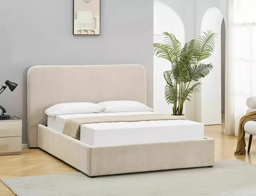 Łóżko z pojemnikiem LUMIA Raven 140x200 - beżowy Raven 24