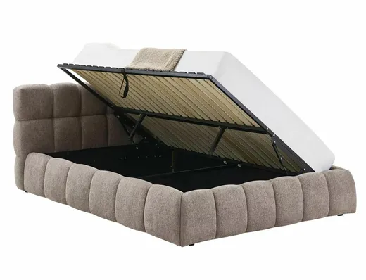 Łóżko z pojemnikiem PARMA Raven 140x200 - ciemny beżowy Raven 30