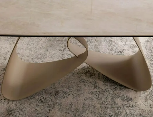 Stół rozkładany INFINITY CERAMIC 160/240x95 - beżowy/kaszmir