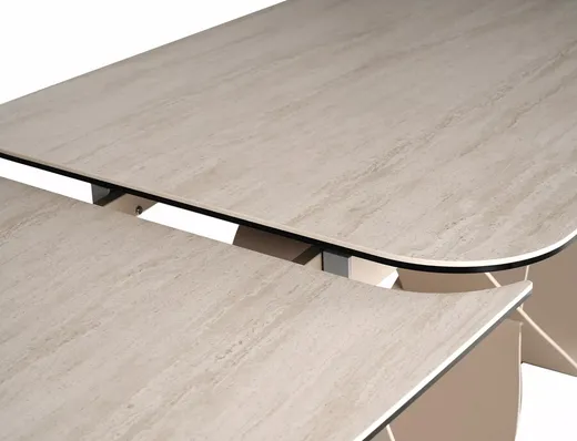 Stół rozkładany INFINITY CERAMIC 160/240x95 - beżowy/kaszmir