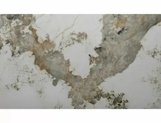 Stół rozkładany MARANELLO CERAMIC 200/290x98 - biały połysk/miedziany