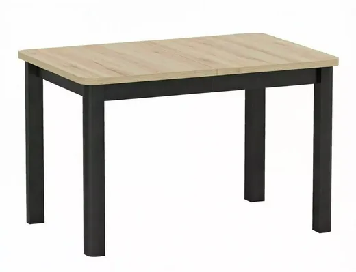 Stół rozkładany OSKAR 120/200x80 - dąb artisan/czarny
