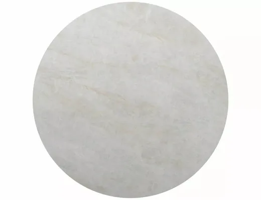Stół okrągły rozkładany PORTO CERAMIC 120/160x120 - beż połysk/czarny