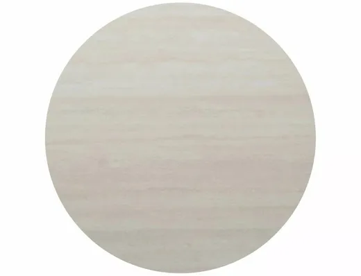 Stół okrągły rozkładany PORTO CERAMIC 120/160x120 - beż mat/kaszmir