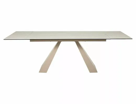 Stół rozkładany SALVADORE CERAMIC 160/240x90 - beż mat/kaszmir