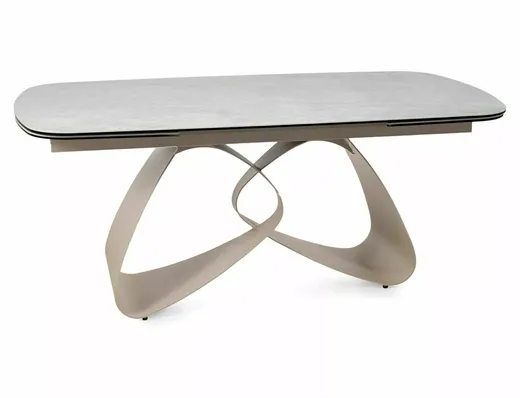 Stół rozkładany VALENTINO CERAMIC 180/260x98 - beż połysk/kaszmir