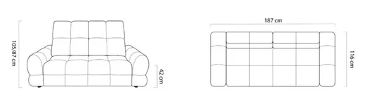 Sofa 2-osobowa TOLLO 2
