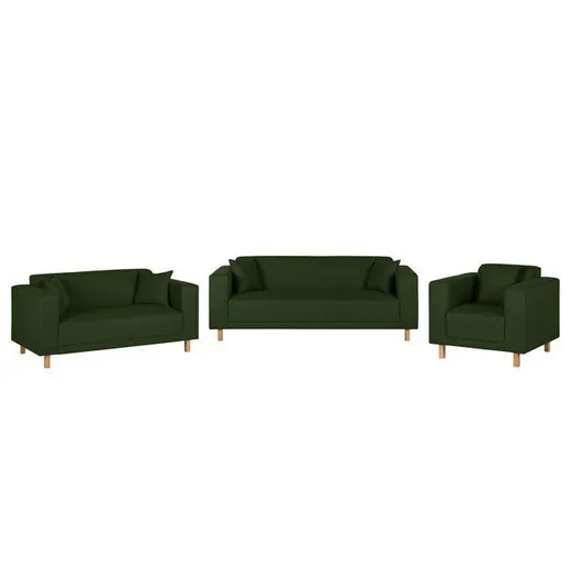 Sofa 2-osobowa SAMPRAS - ciemny zielony