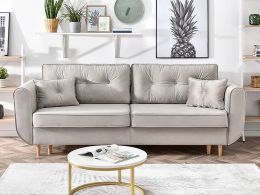 Sofa rozkładana BLINK - beżowy/buk