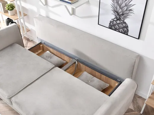 Sofa rozkładana BLINK - beżowy/buk