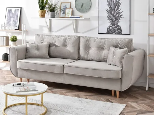 Sofa rozkładana BLINK - beżowy/buk