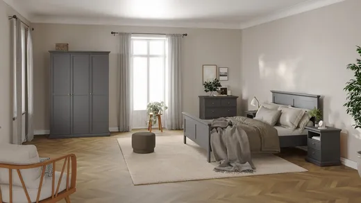 Szafka nocna wąska PARIS 2 - szary mat
