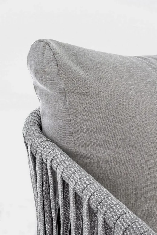 Sofa ogrodowa FLORENCIA - biały/szary