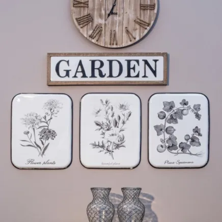 Napis metalowy GARDEN