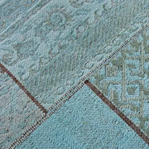 Poduszka TWIST 100x100 - niebieski