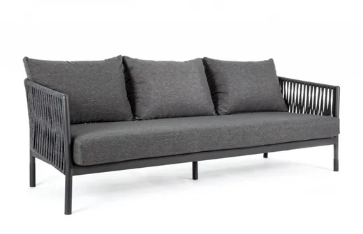 Sofa ogrodowa FLORENCIA - antracyt