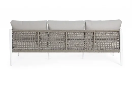 Sofa 3-osobowa CALYPSO - biały/ szary