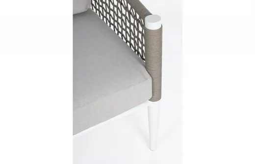 Sofa 3-osobowa CALYPSO - biały/ szary