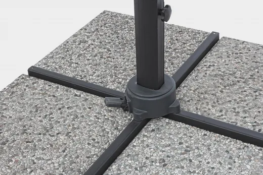 Parasol do ogrodu INES CHARC LED 3x3